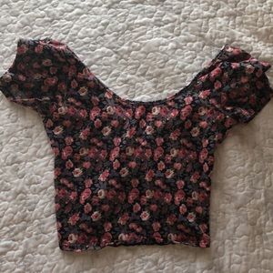 Forever21 Floral Crossback Croptop